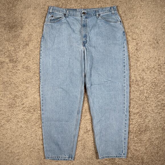 Vintage Levi's Jeans Mens 40x30* Blue Denim 560 Loose Fit Tapered Leg Orange Tab - Picture 1 of 9